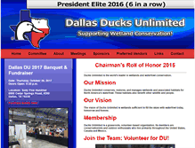 Tablet Screenshot of dallasducks.org